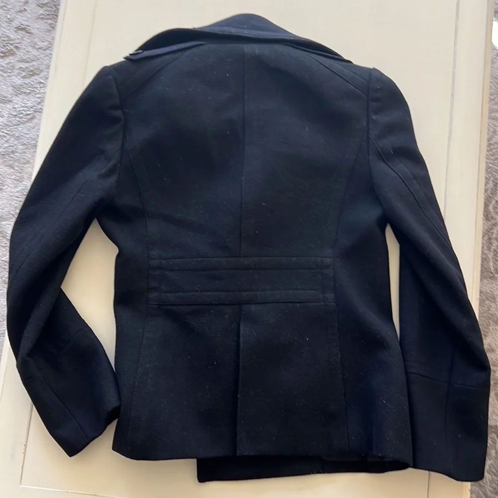 J. Crew Women's black pea Coat - Picture 3 of 4